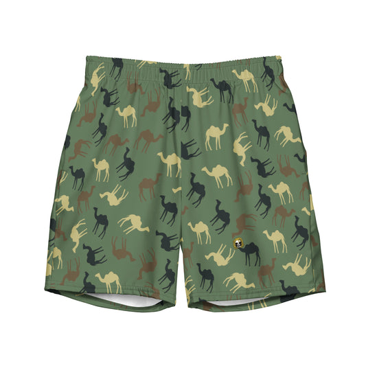 Camelflage Party.  Recycled Swim Shorts