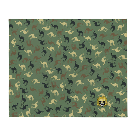 CamelFlage Throw Blanket