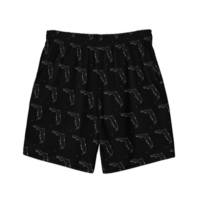 Black Florida.  Recycled Party Shorts
