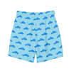 Blue Manatee.  Recycled Party Swim Shorts