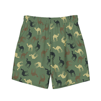 Camelflage Party.  Recycled Swim Shorts