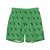 Green Florida Man.  Recycled Party Swim Shorts