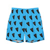 Blue & Black.  Recycled Party Swim Shorts